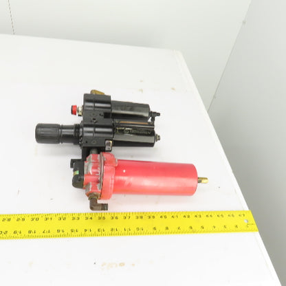 L74M-3AP-QDN Pneumatic Filter-Regulator-Lubricator FRL Assembly 250PSI