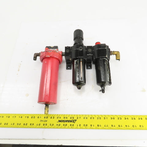L74M-3AP-QDN Pneumatic Filter-Regulator-Lubricator FRL Assembly 250PSI