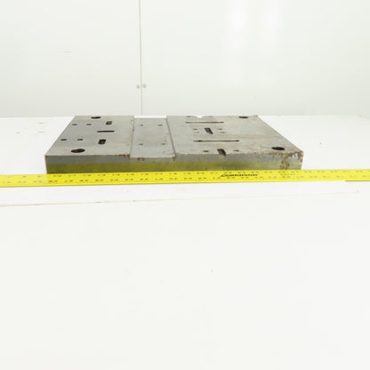 18-1/2" x 12-5/8" x 1-3/8" Thick Steel Fixture Set Up Jig Plate