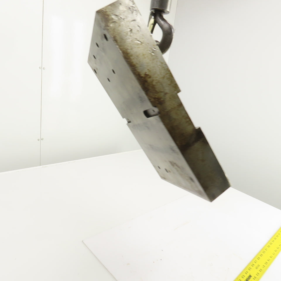 16-1/8" x 11" Tapered Steel Fixture Set Up Jig Plate 2.822" To 1.870" Thick