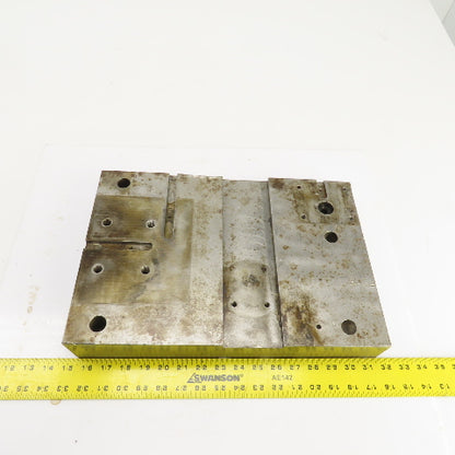 16-1/8" x 11" Tapered Steel Fixture Set Up Jig Plate 2.822" To 1.870" Thick