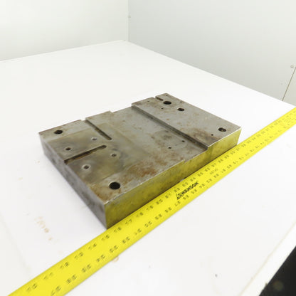 16-1/8" x 11" Tapered Steel Fixture Set Up Jig Plate 2.822" To 1.870" Thick