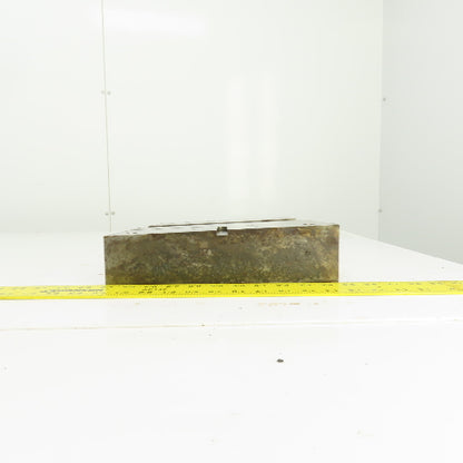 16-1/8" x 11" Tapered Steel Fixture Set Up Jig Plate 2.822" To 1.870" Thick