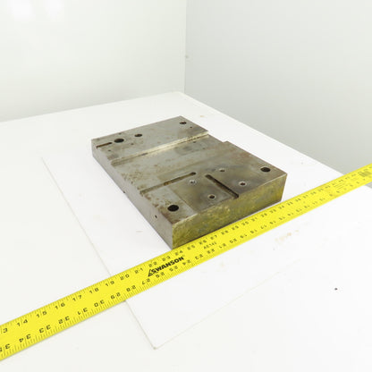 16-1/8" x 11" Tapered Steel Fixture Set Up Jig Plate 2.822" To 1.870" Thick