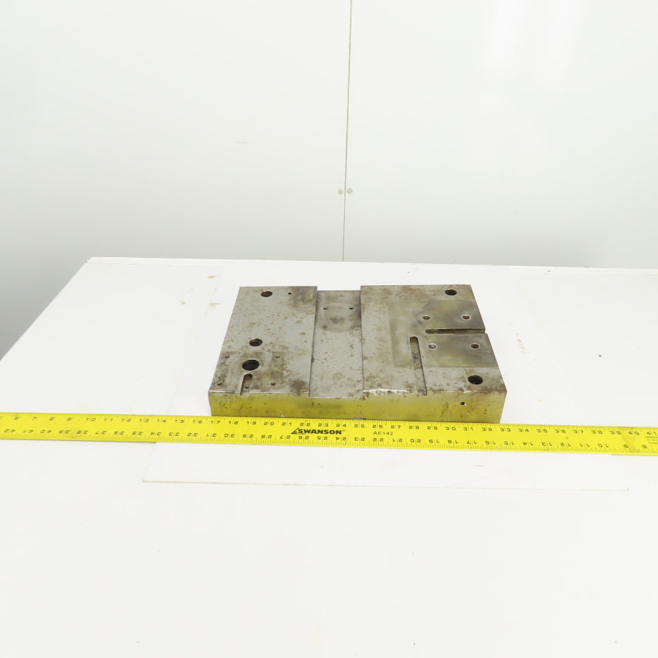 16-1/8" x 11" Tapered Steel Fixture Set Up Jig Plate 2.822" To 1.870" Thick