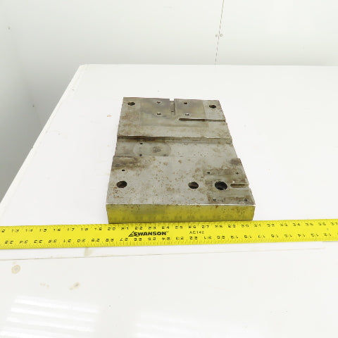 16-1/8" x 11" Tapered Steel Fixture Set Up Jig Plate 2.822" To 1.870" Thick