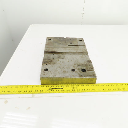 16-1/8" x 11" Tapered Steel Fixture Set Up Jig Plate 2.822" To 1.870" Thick