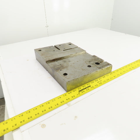 16-1/8" x 11" Tapered Steel Fixture Set Up Jig Plate 2.822" To 1.870" Thick