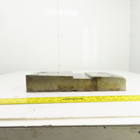 16-1/8" x 11" Tapered Steel Fixture Set Up Jig Plate 2.822" To 1.870" Thick