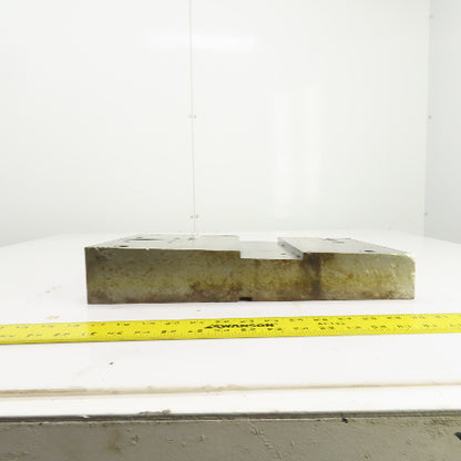 16-1/8" x 11" Tapered Steel Fixture Set Up Jig Plate 2.822" To 1.870" Thick