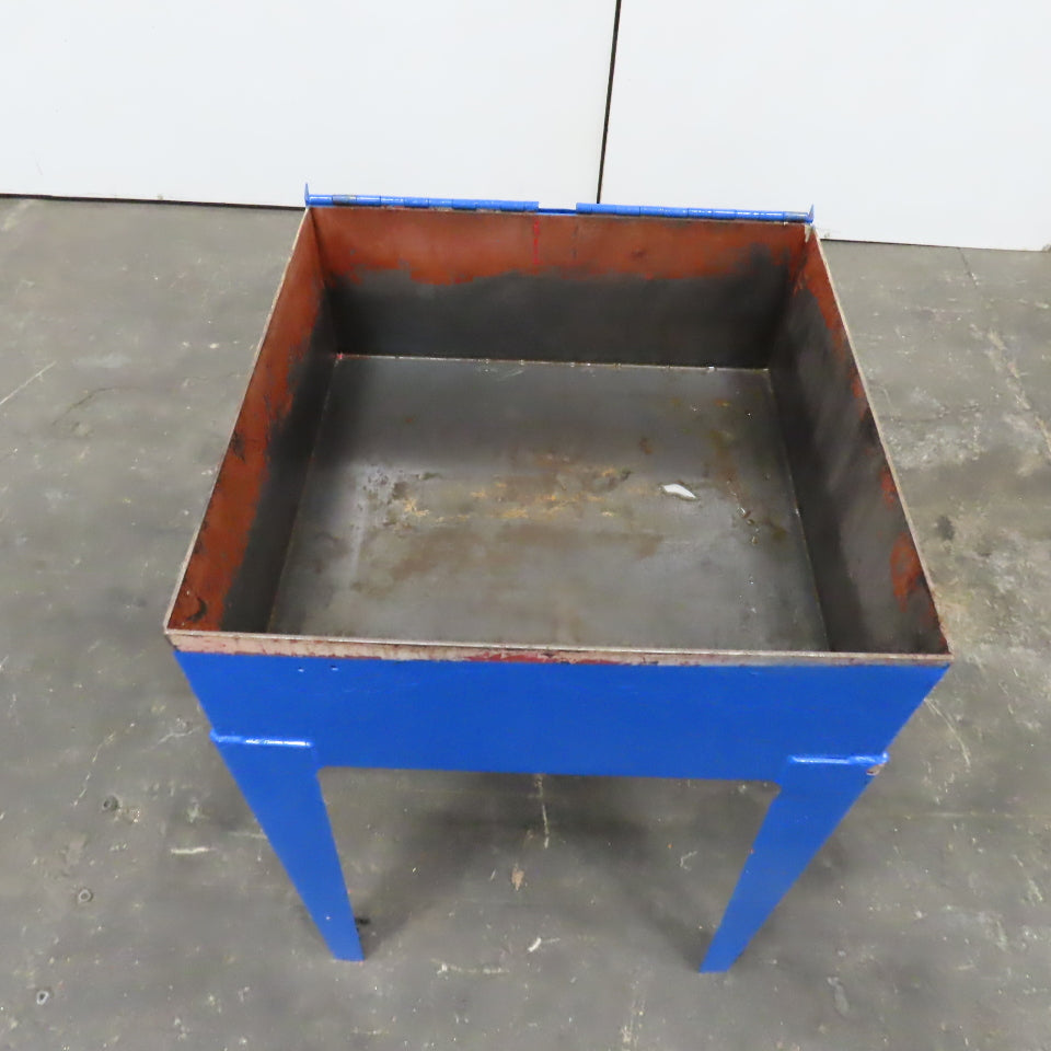 21" x 21" x 8" Deep Industrial Parts Soaking Washing Station Stand 32" Tall
