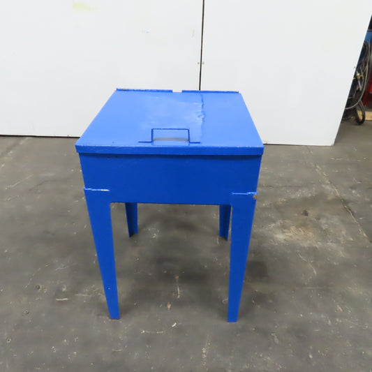 21" x 21" x 8" Deep Industrial Parts Soaking Washing Station Stand 32" Tall