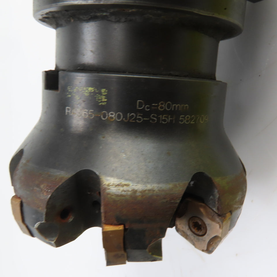 Command C65-1000 CAT 50 Face Mill Tool Holder 11,500RPM W/RA365-080J25 80mm