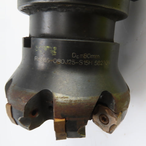 Command C65-1000 CAT 50 Face Mill Tool Holder 11,500RPM W/RA365-080J25 80mm