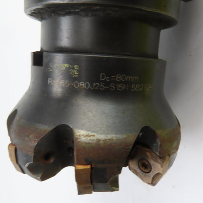 Command C65-1000 CAT 50 Face Mill Tool Holder 11,500RPM W/RA365-080J25 80mm