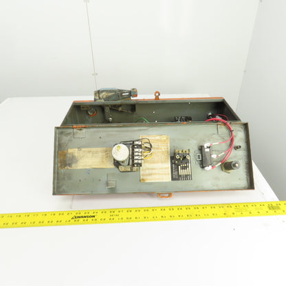 Square D Size 1 30A Motor Starter 7-1/2-10HP 600V 120V Coil W/Disconnect