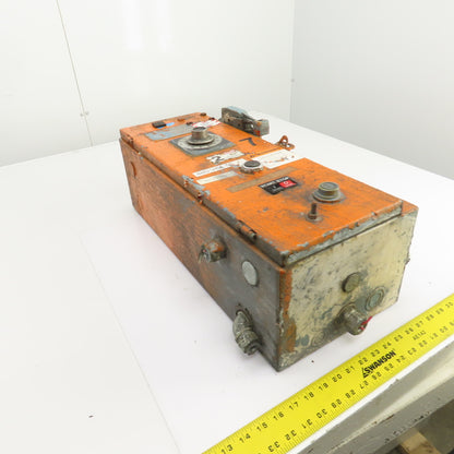 Square D Size 1 30A Motor Starter 7-1/2-10HP 600V 120V Coil W/Disconnect
