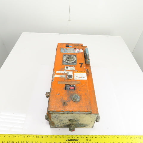 Square D Size 1 30A Motor Starter 7-1/2-10HP 600V 120V Coil W/Disconnect