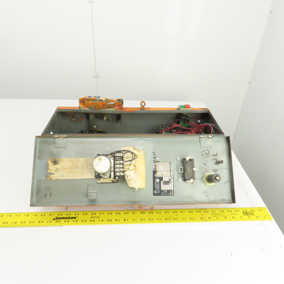 Square D Size 1 30A Motor Starter 7-1/2-10HP 600V 120V Coil W/Disconnect