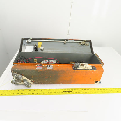 Square D 27A Motor Starter Enclosure 600V 120V Coil W/Disconnect