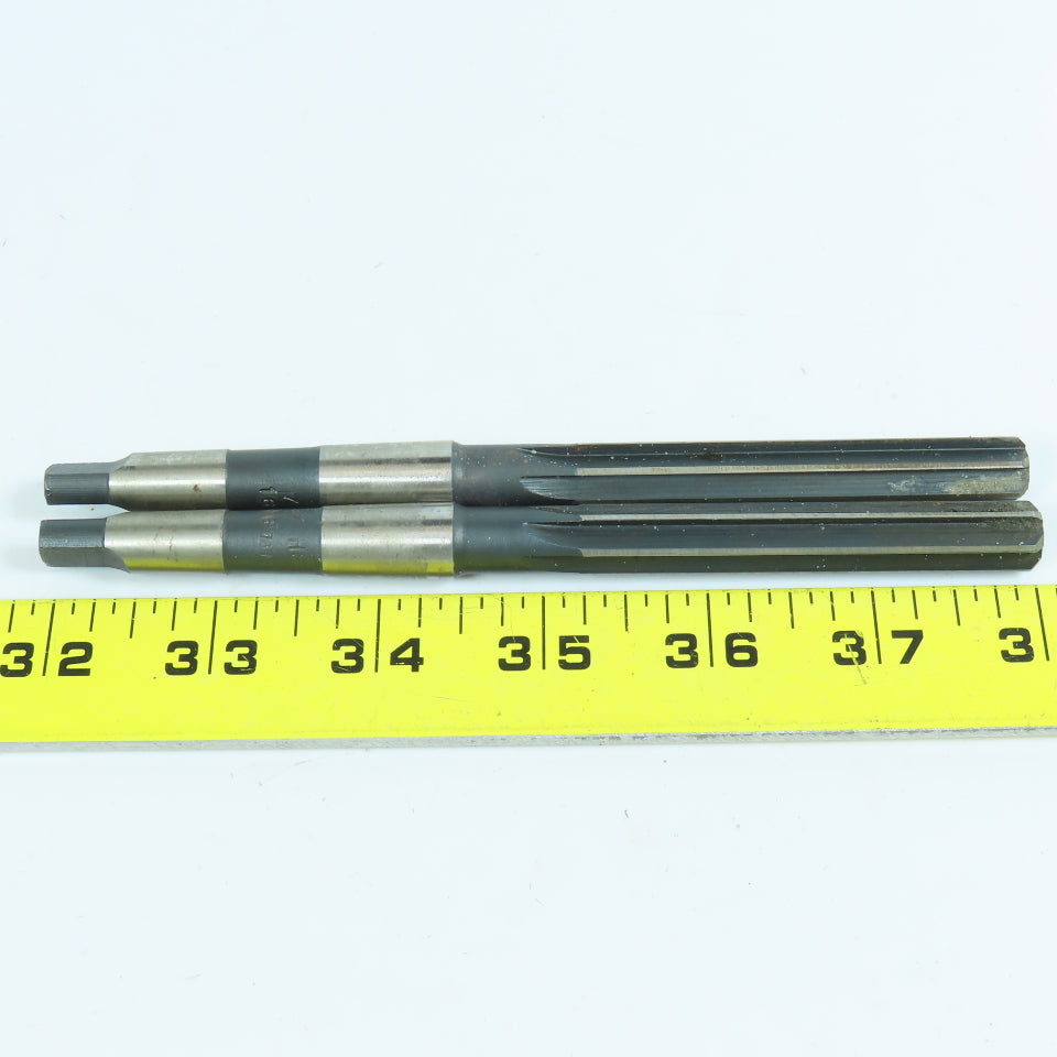 7/16" Chucking Reamer 6 Straight Flute MT1 Shank 2-3/4" LOC 6-1/8" OAL Lot/2