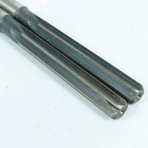 7/16" Chucking Reamer 6 Straight Flute MT1 Shank 2-3/4" LOC 6-1/8" OAL Lot/2