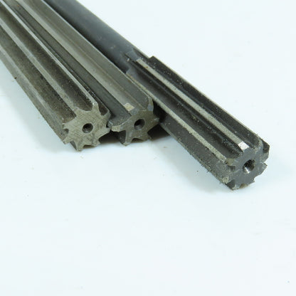 Misc. 19/32" Morse Taper Chucking Reamer Straight Flute MT1 Shank Lot of 3