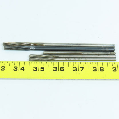 Misc. 3/16", 13/64", 1/4" Morse Taper Chucking Reamer MT1 Shank Lot/4