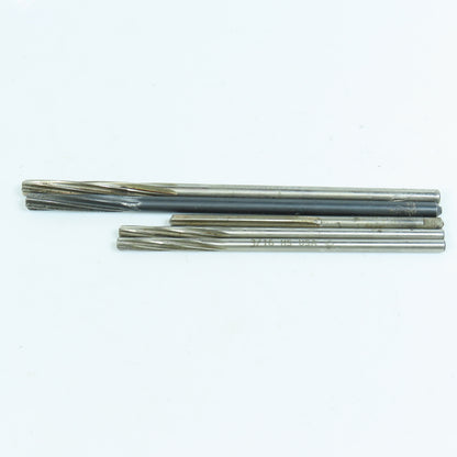 Misc. 3/16", 13/64", 1/4" Morse Taper Chucking Reamer MT1 Shank Lot/4