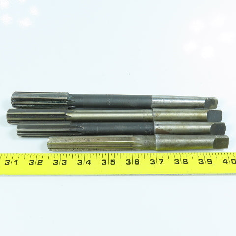 Misc. 21/32", 11/16", 23/32", 13/16" Morse Taper Chucking Reamer MT2 Shank Lot/4