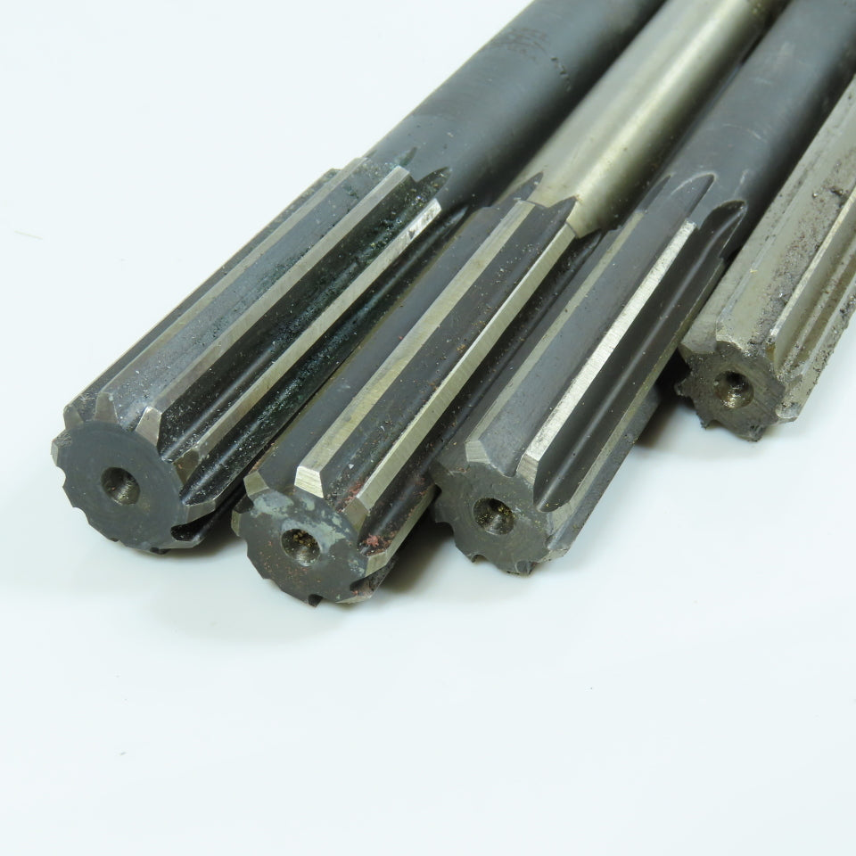 Misc. 21/32", 11/16", 23/32", 13/16" Morse Taper Chucking Reamer MT2 Shank Lot/4