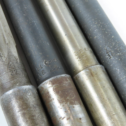 Misc. 21/32", 11/16", 23/32", 13/16" Morse Taper Chucking Reamer MT2 Shank Lot/4