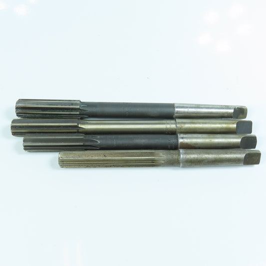 Misc. 21/32", 11/16", 23/32", 13/16" Morse Taper Chucking Reamer MT2 Shank Lot/4