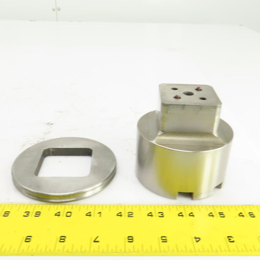 Amada Thick Turret Square Punch 2.000" & Stripper Plate 2.020