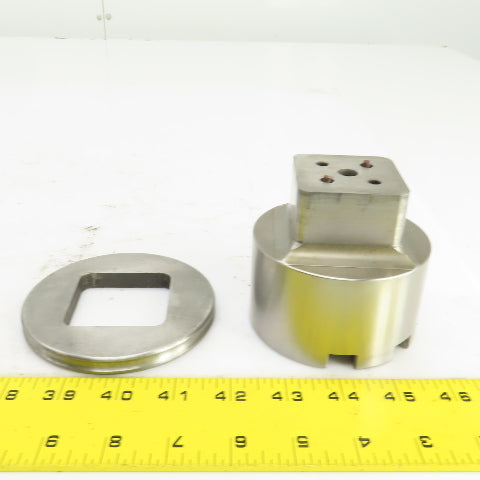 Amada Thick Turret Square Punch 2.000" & Stripper Plate 2.020