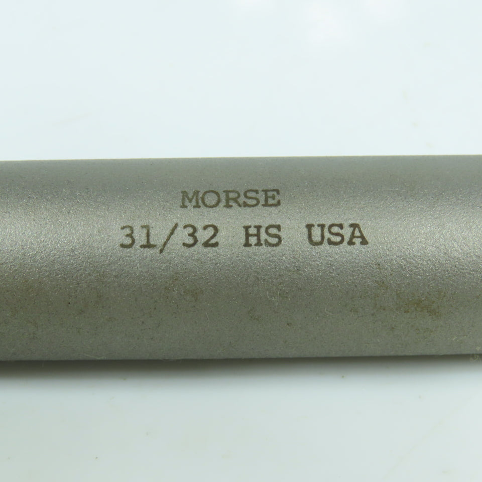 Morse 31/32" Chucking Reamer Straight 8 Flute MT3 Shank 2-5/8" LOC 10" OAL