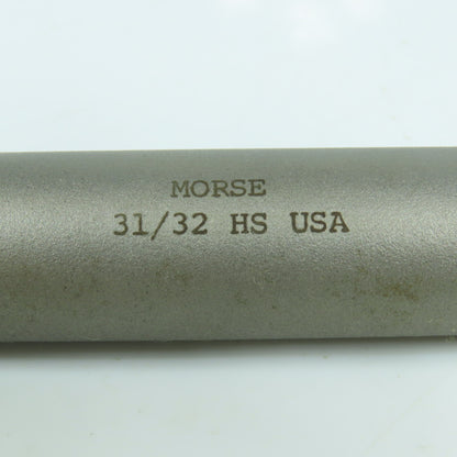 Morse 31/32" Chucking Reamer Straight 8 Flute MT3 Shank 2-5/8" LOC 10" OAL