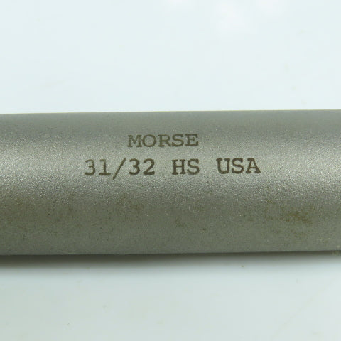 Morse 31/32" Chucking Reamer Straight 8 Flute MT3 Shank 2-5/8" LOC 10" OAL