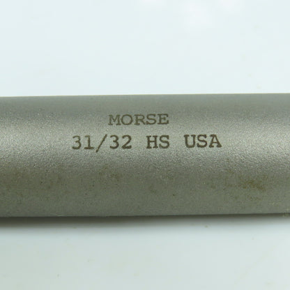 Morse 31/32" Chucking Reamer Straight 8 Flute MT3 Shank 2-5/8" LOC 10" OAL