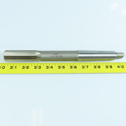 Morse 31/32" Chucking Reamer Straight 8 Flute MT3 Shank 2-5/8" LOC 10" OAL