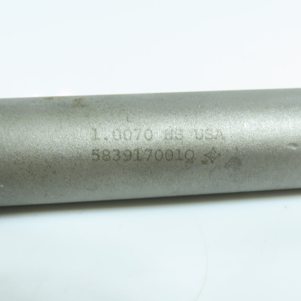 1.0070" HSS Chucking Reamer Straight 8 Flute Morse Taper #3 Shank