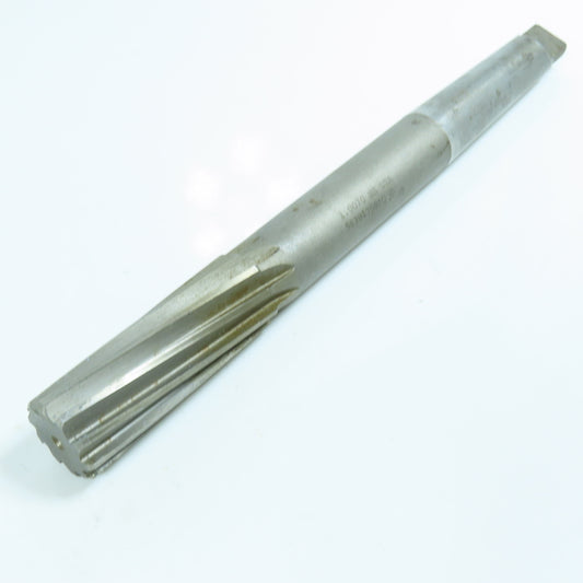 1.0070" HSS Chucking Reamer Straight 8 Flute Morse Taper #3 Shank