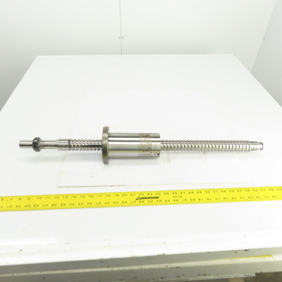 NTN BS4012FK 12.5mm Pitch 40mm OD Single Start Ball Screw & Nut 17" Screw Length