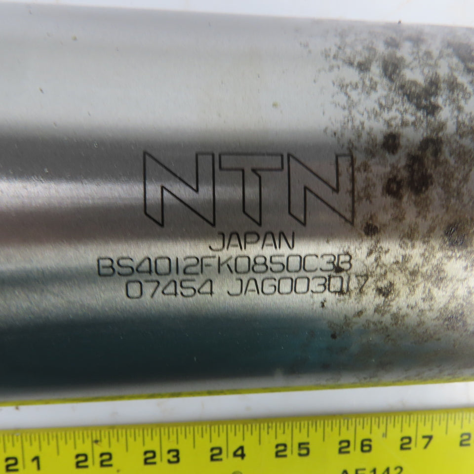 NTN BS4012FK 12.5mm Pitch 40mm OD Single Start Ball Screw & Nut 17" Screw Length