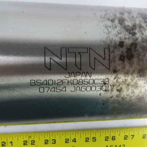 NTN BS4012FK 12.5mm Pitch 40mm OD Single Start Ball Screw & Nut 17" Screw Length