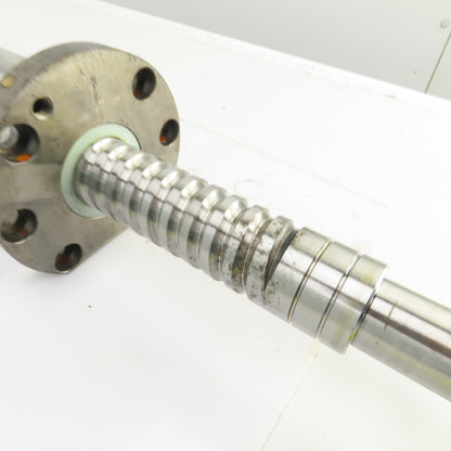 NTN BS4012FK 12.5mm Pitch 40mm OD Single Start Ball Screw & Nut 17" Screw Length