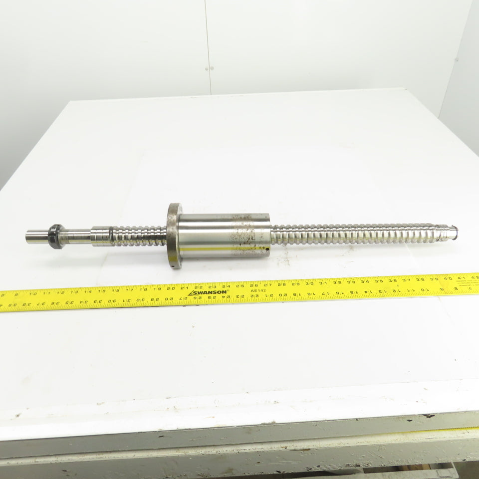 NTN BS4012FK 12.5mm Pitch 40mm OD Single Start Ball Screw & Nut 17" Screw Length