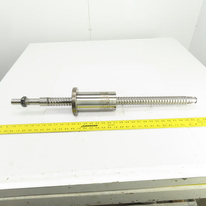 NTN BS4012FK 12.5mm Pitch 40mm OD Single Start Ball Screw & Nut 17" Screw Length