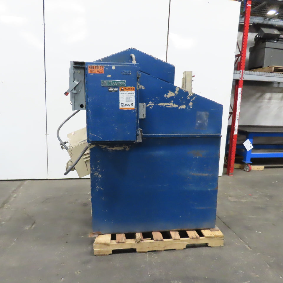 Rampe TC-1 V Conical Tilting Abrasive Media Tumbler 480V 3Ph 12" x 17"D Barrel