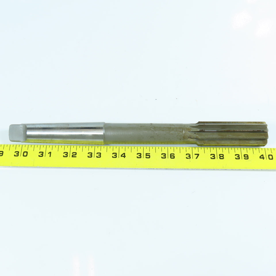 1-1/32" HSS Chucking Reamer Straight 8 Flute MT3 Shank 2-3/4" LOC 10-1/2" OAL
